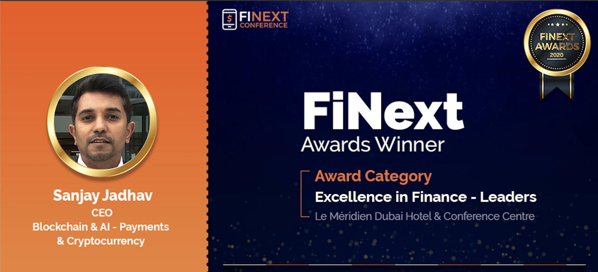 FiNext Award — Excellence in Finance